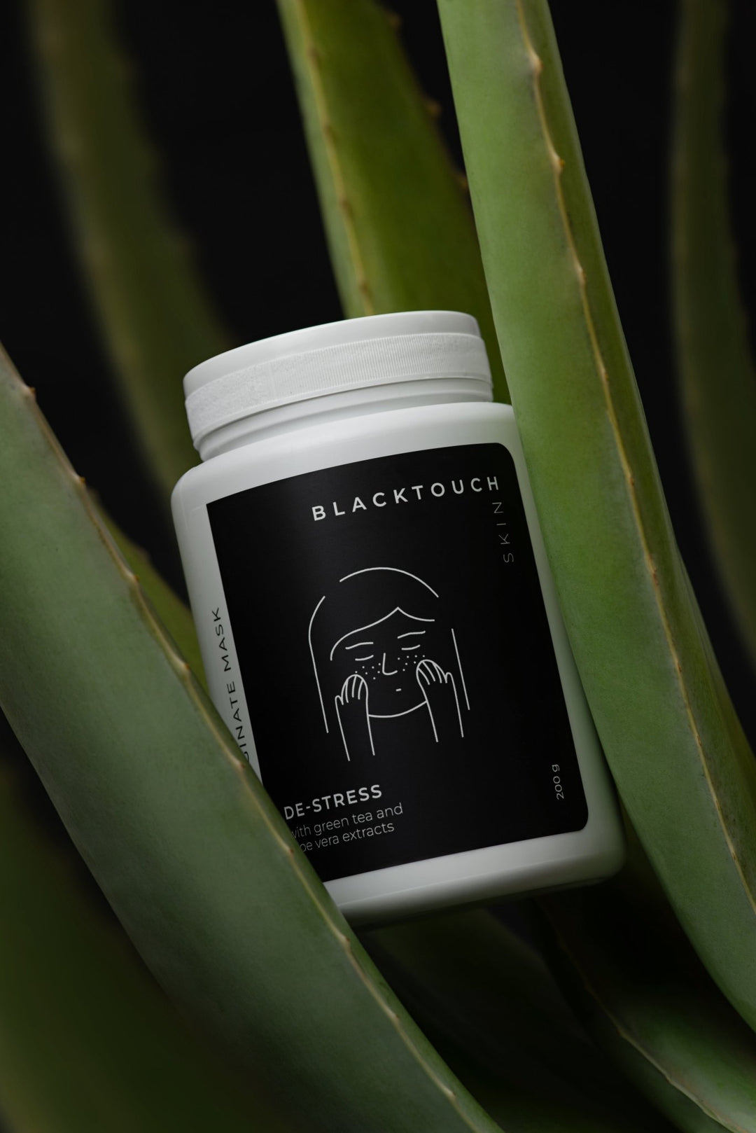 Альгінатна маска заспокійлива з екстрактом зеленого чаю і алое вера BLACKTOUCH 20 г / 100 г / 200 г - BLACKTOUCH