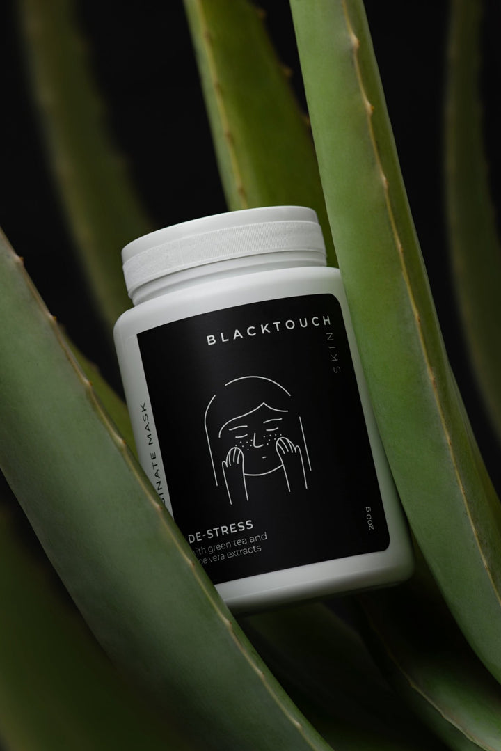 Альгінатна маска заспокійлива з екстрактом зеленого чаю і алое вера BLACKTOUCH 20 г / 100 г / 200 г - BLACKTOUCH