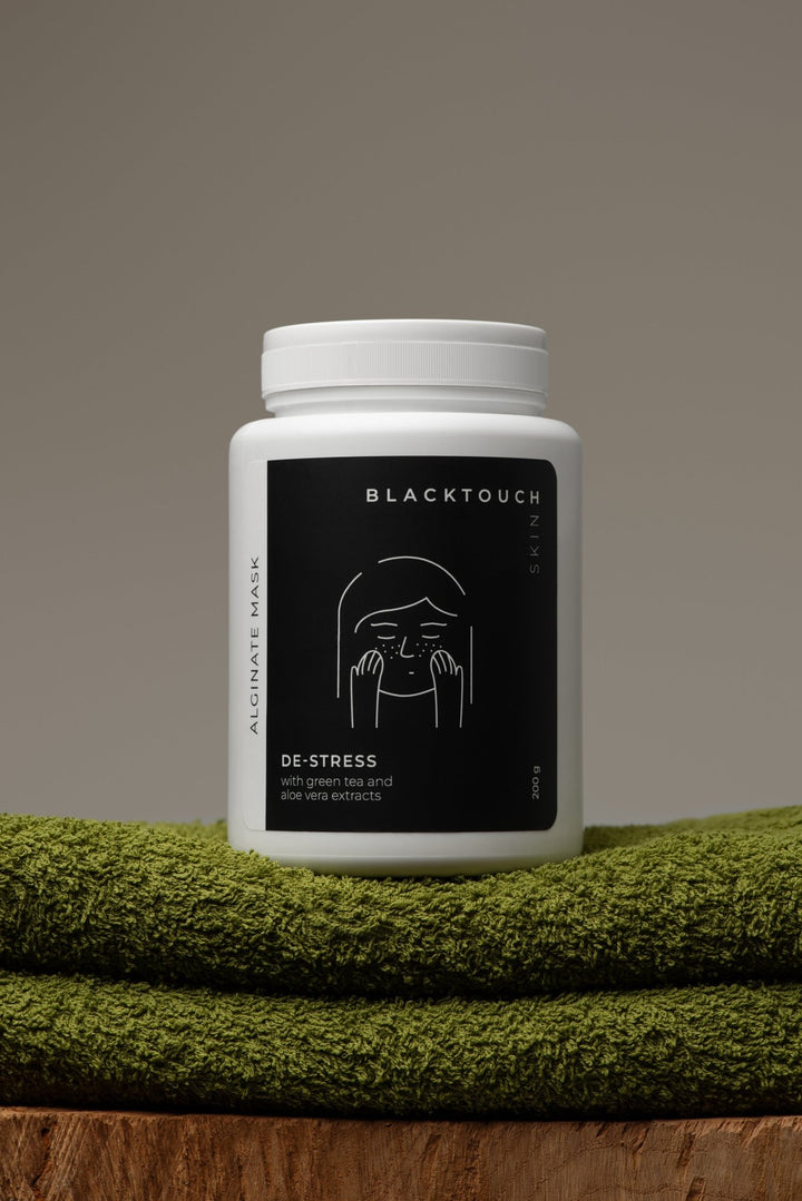 Альгінатна маска заспокійлива з екстрактом зеленого чаю і алое вера BLACKTOUCH 20 г / 100 г / 200 г - BLACKTOUCH