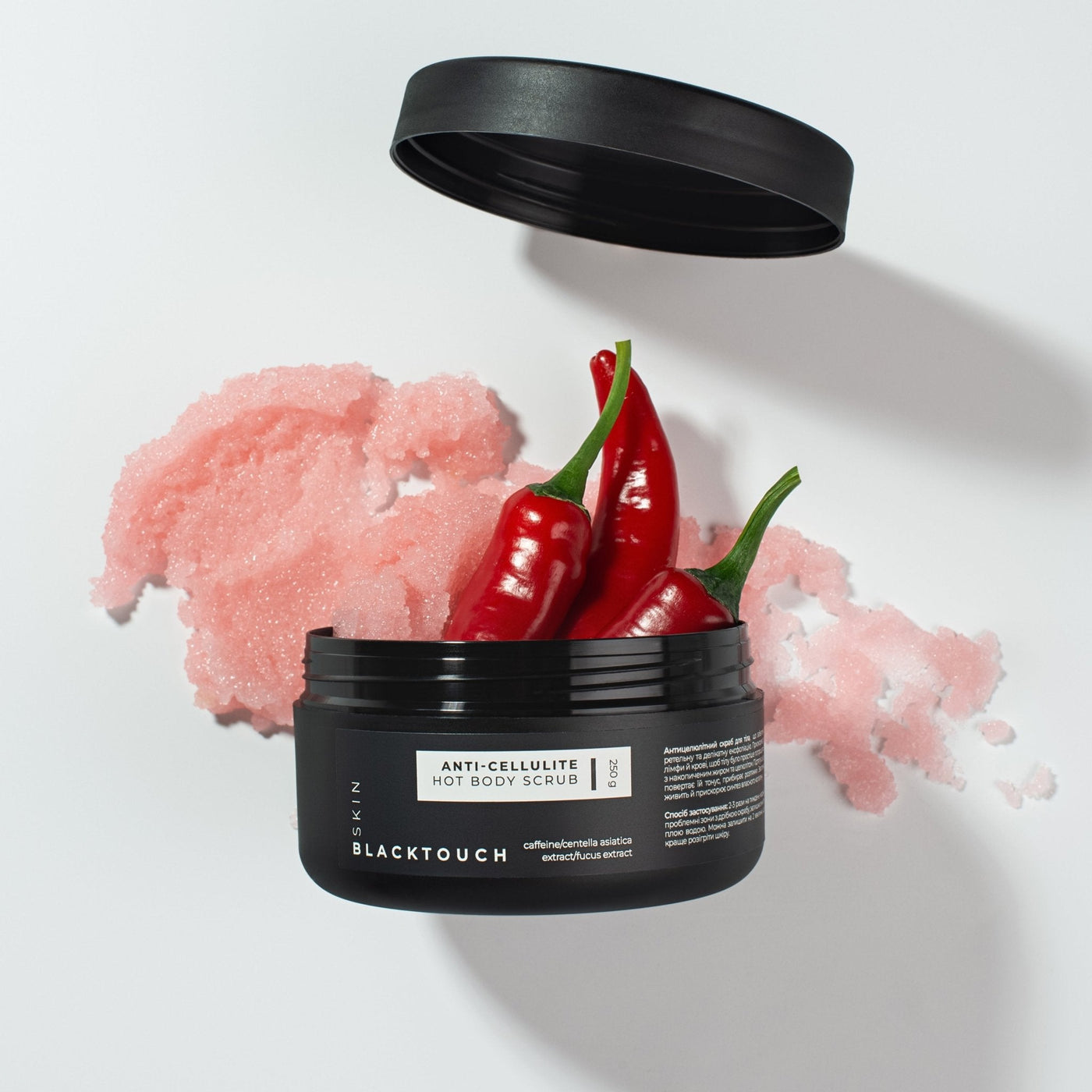 Антицелюлітний розігріваючий скраб для тіла Hot Body Scrub, 250 г - BLACKTOUCH