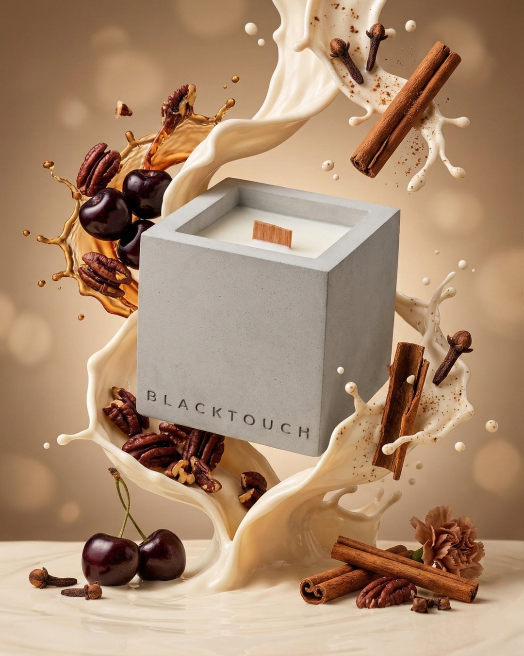 Ароматична соєва свічка "Vanilla & Cream" - BLACKTOUCH