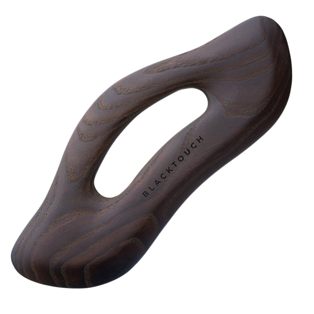 Дерев’яний шкребок BODY DARK для гуа - ша масажу тіла - BLACKTOUCH