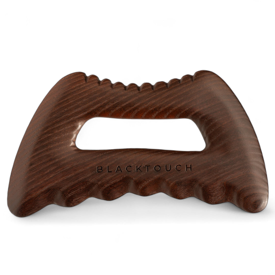 Дерев'яний шкребок Body Gamer Dark для гуа - ша масажу тіла - BLACKTOUCH