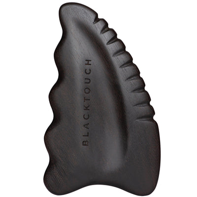 Дерев'яний шкребок для тіла та обличчя гуа - ша Energy Black - BLACKTOUCH