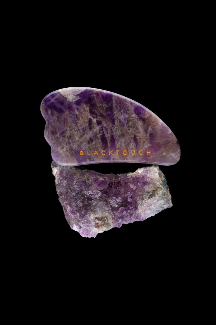 Комплект "Amethyst gua sha & argan oil" - BLACKTOUCH