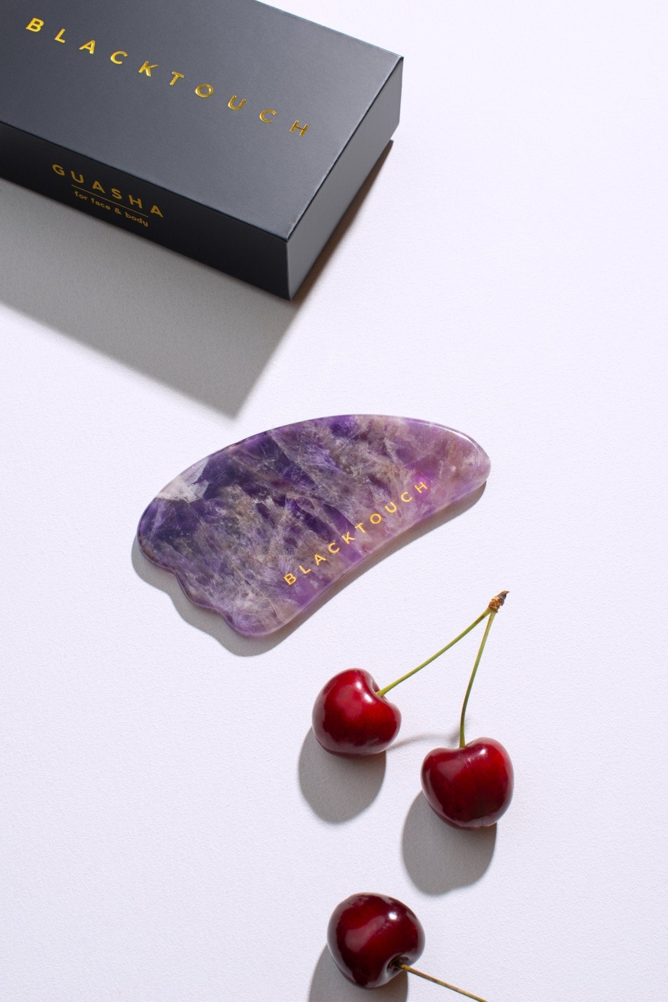 Комплект "Amethyst gua sha & roller" - BLACKTOUCH