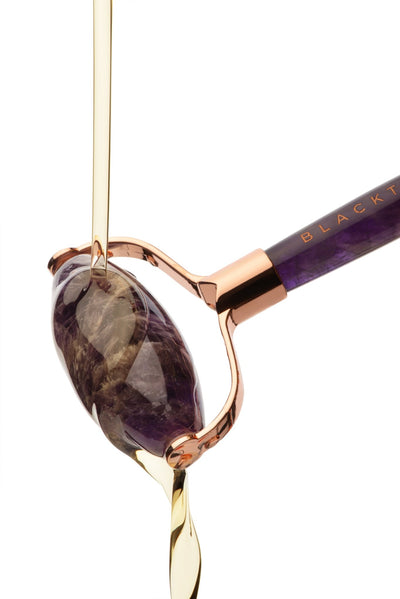 Комплект "Amethyst gua sha & roller" - BLACKTOUCH