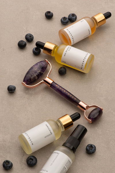 Комплект "Amethyst gua sha & roller" - BLACKTOUCH