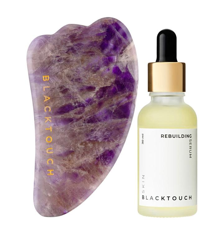 Комплект "Amethyst Guasha & Retinol Serum" - BLACKTOUCH