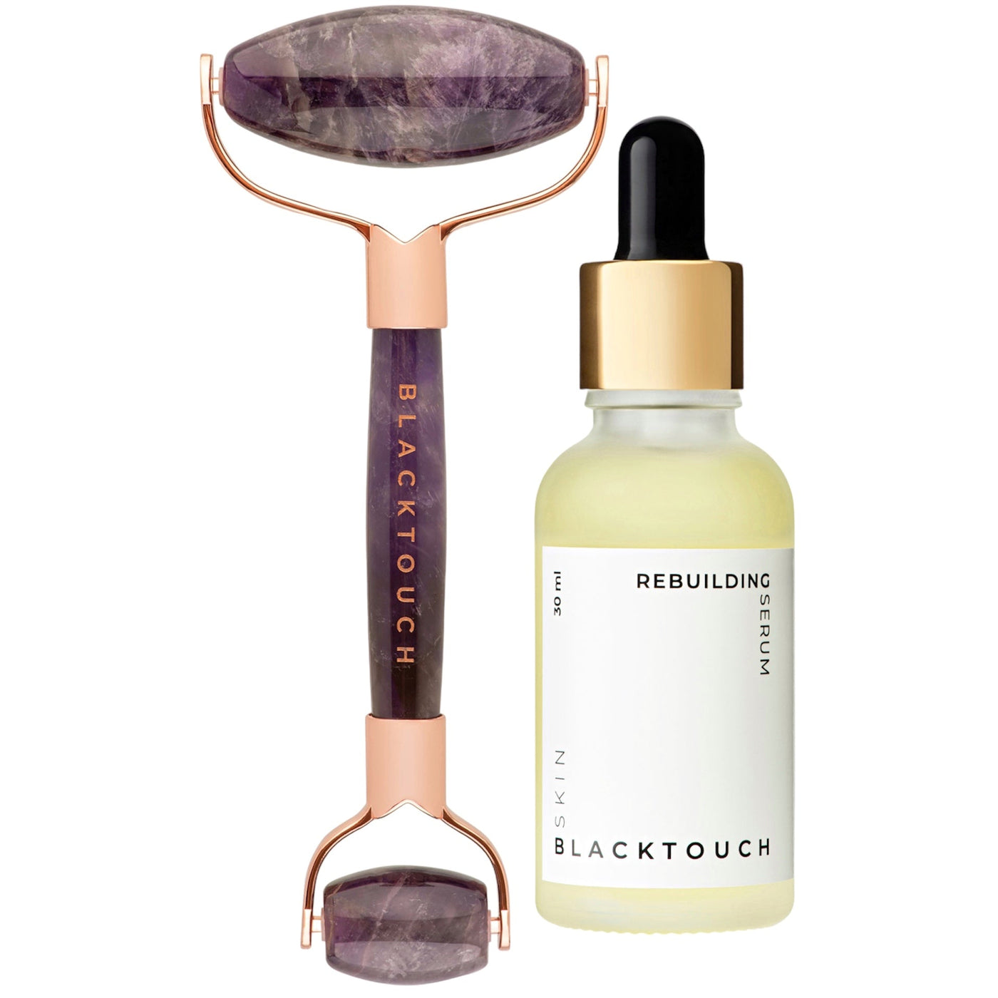 Комплект "Amethyst roller & rebuilding serum" - BLACKTOUCH