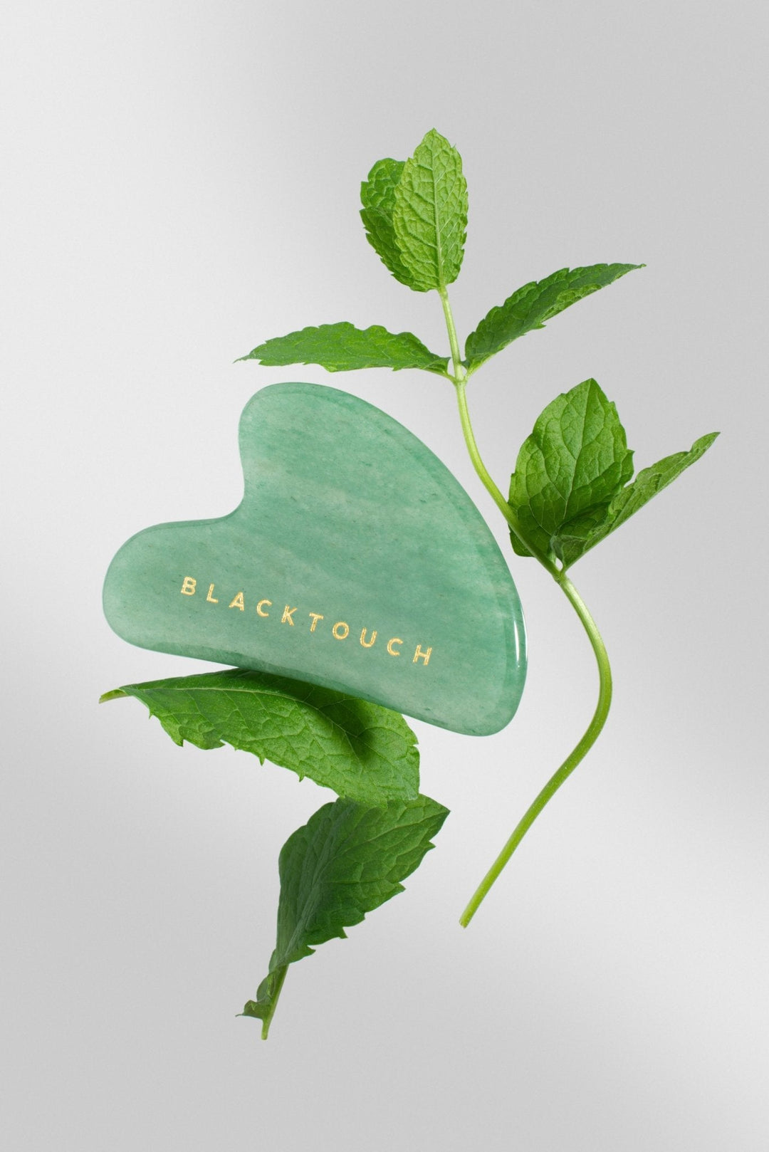 Комплект "Aventurine gua sha & cosmetic oil" - BLACKTOUCH