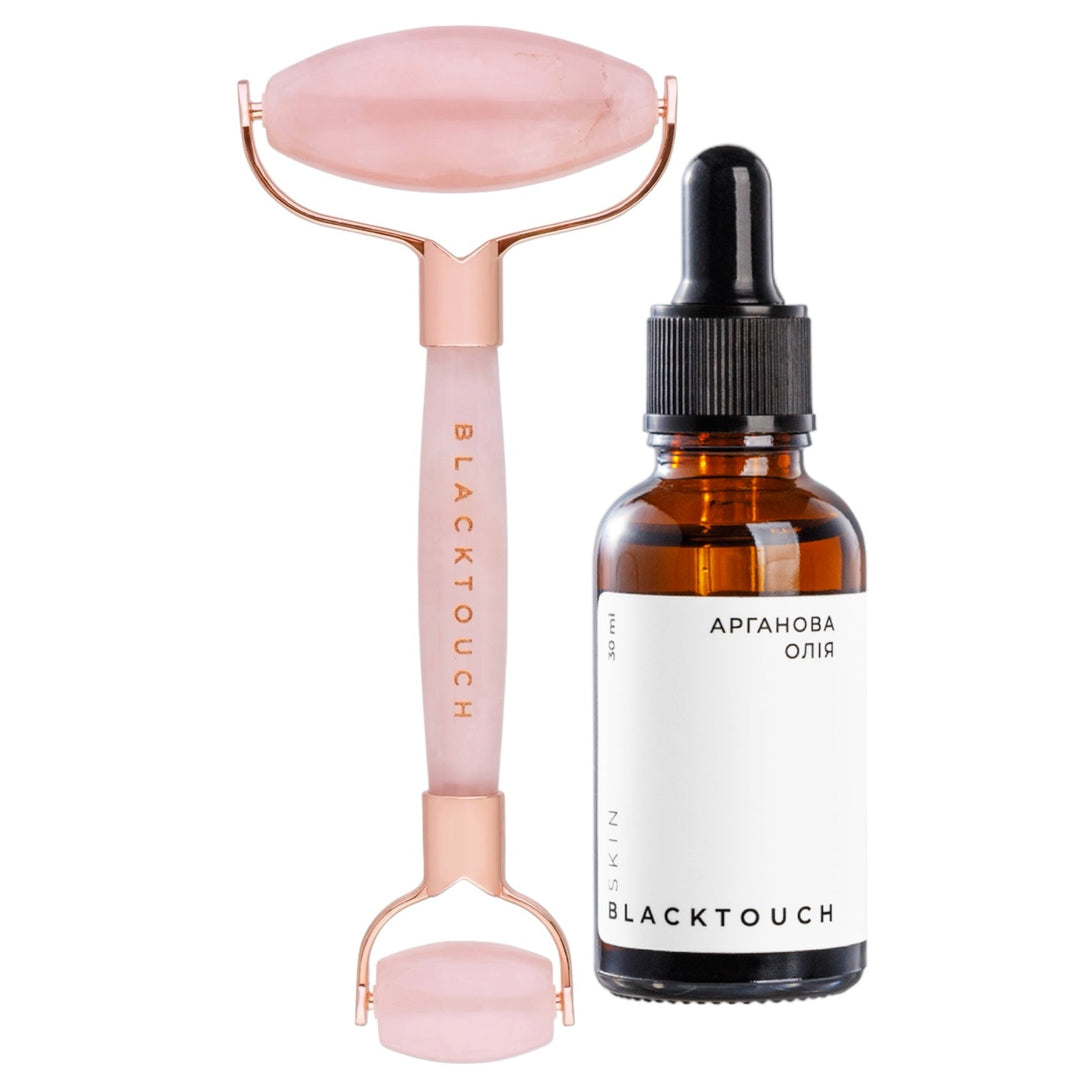 Комплект "Quartz roller & argan oil" - BLACKTOUCH