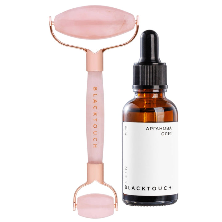 Комплект "Quartz roller & argan oil" - BLACKTOUCH