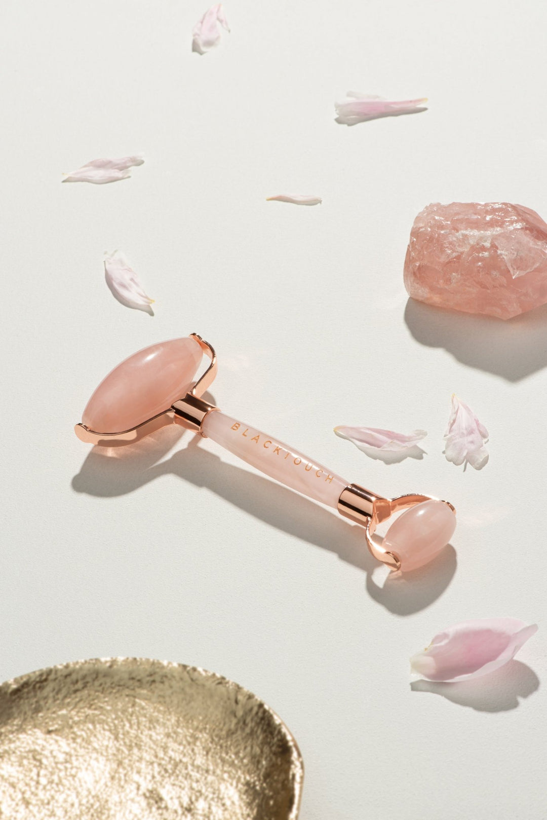 Комплект "Rose quartz gua sha & roller" - BLACKTOUCH