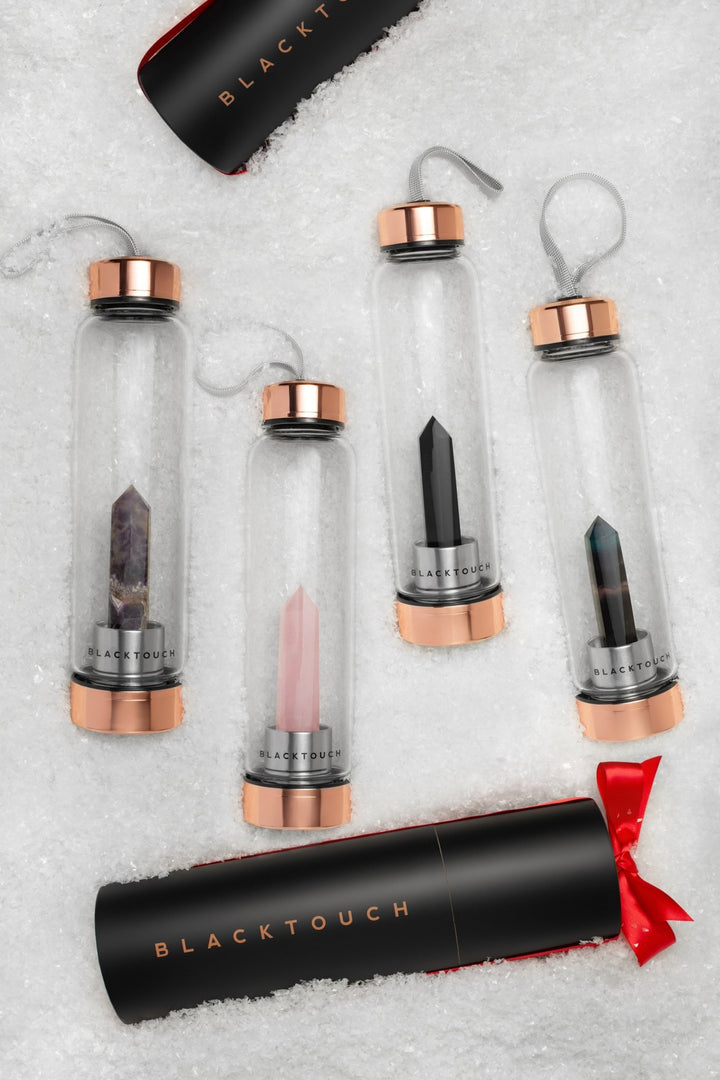 Пляшка для води Elixir з кристалом флюориту, 500 мл - BLACKTOUCH