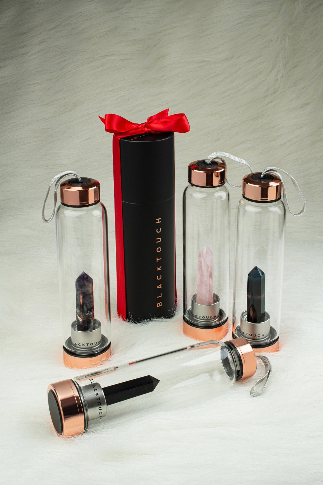 Пляшка для води Elixir з кристалом флюориту, 500 мл - BLACKTOUCH