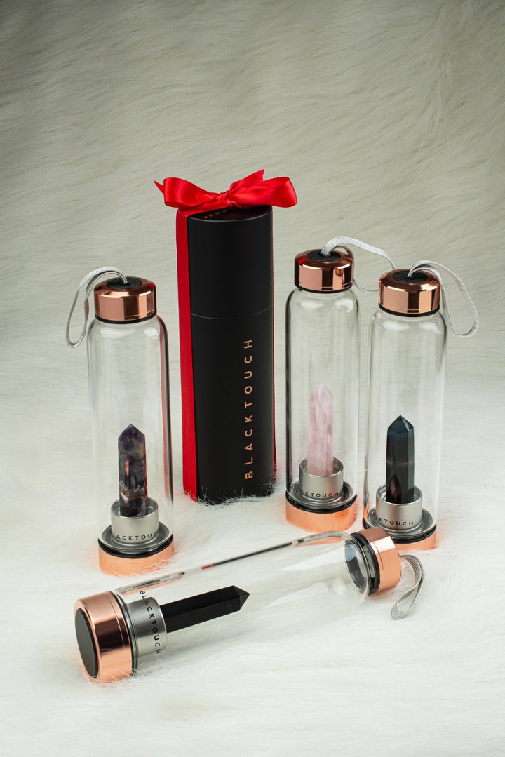 Пляшка для води Elixir з кристалом флюориту, 500 мл - BLACKTOUCH