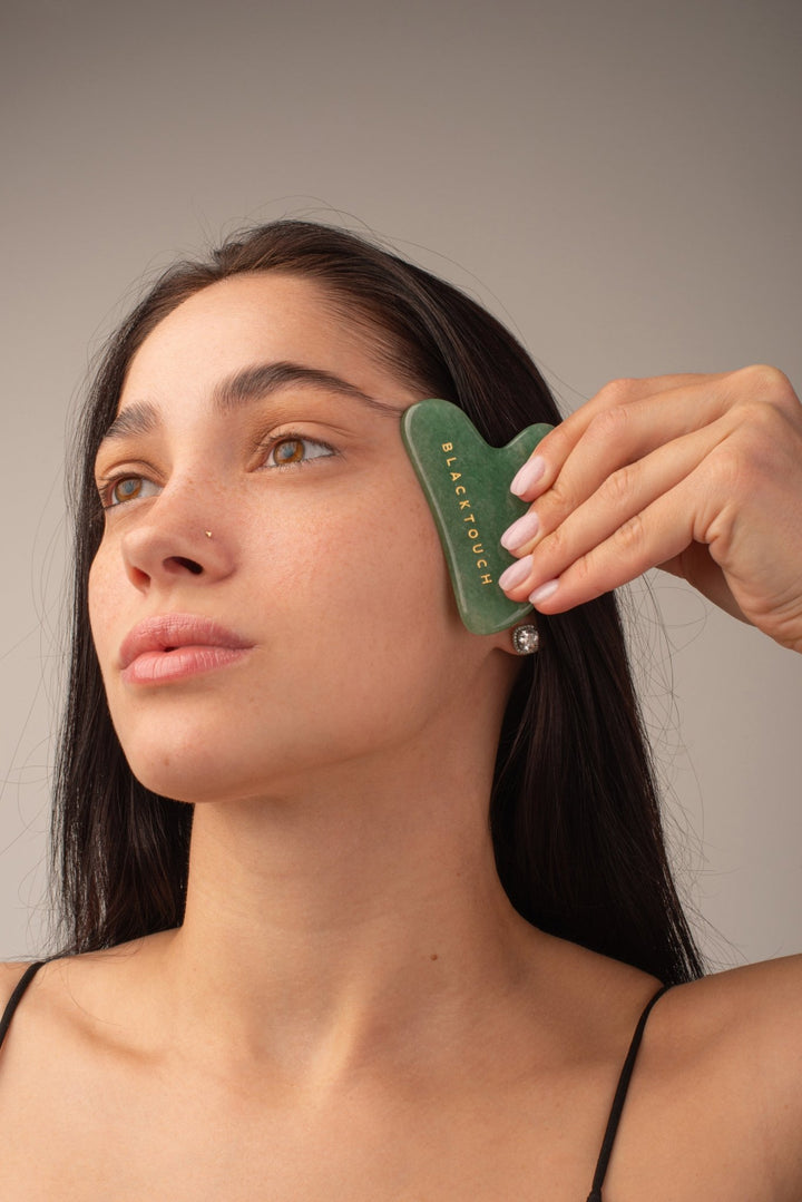 Подарунковий набір "Argan oil & Aventurine gua sha Set" - BLACKTOUCH