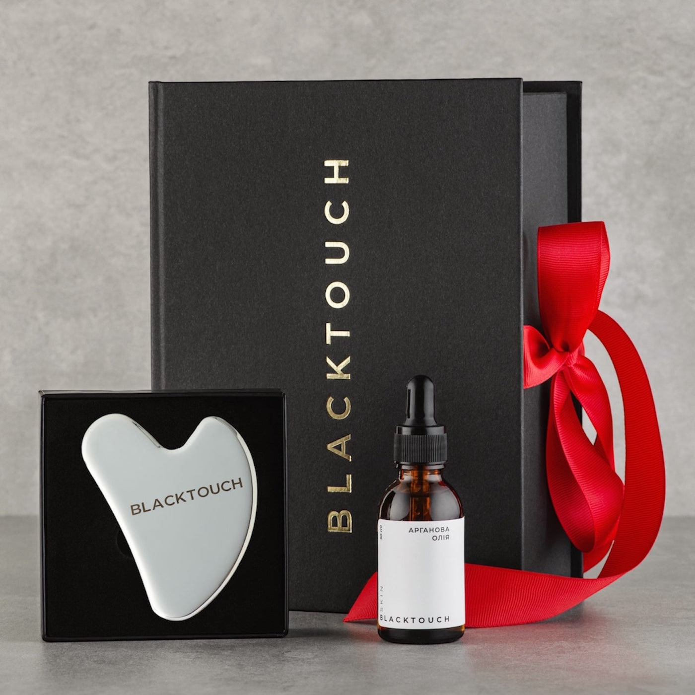 Подарунковий набір "Argan oil & steel gua sha set"