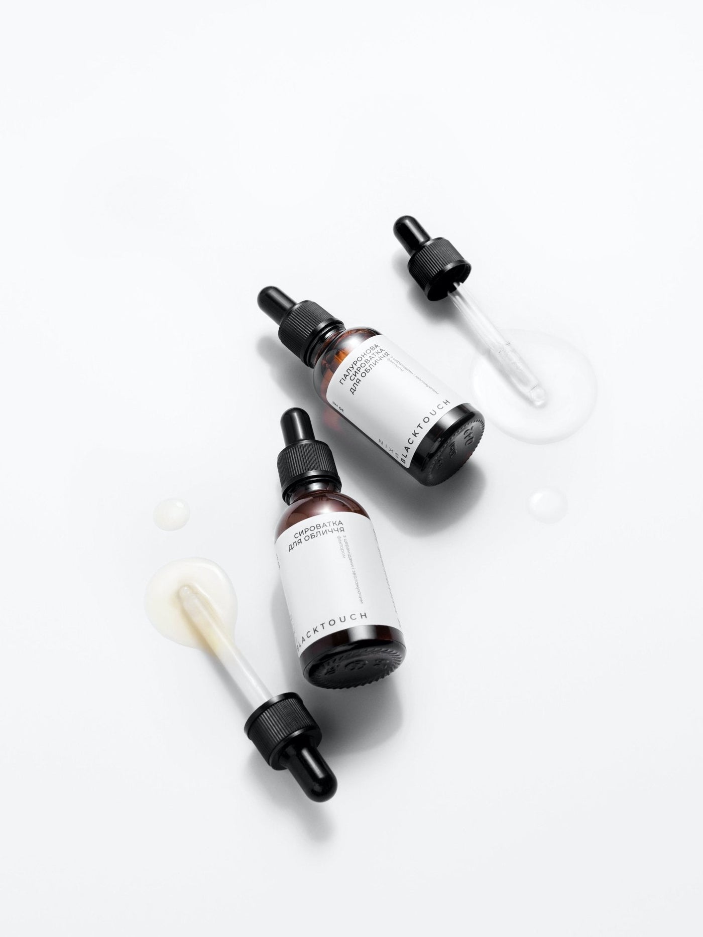 Подарунковий набір "Obsidian 3D Crystal Roller & Hyaluronic serum" - BLACKTOUCH