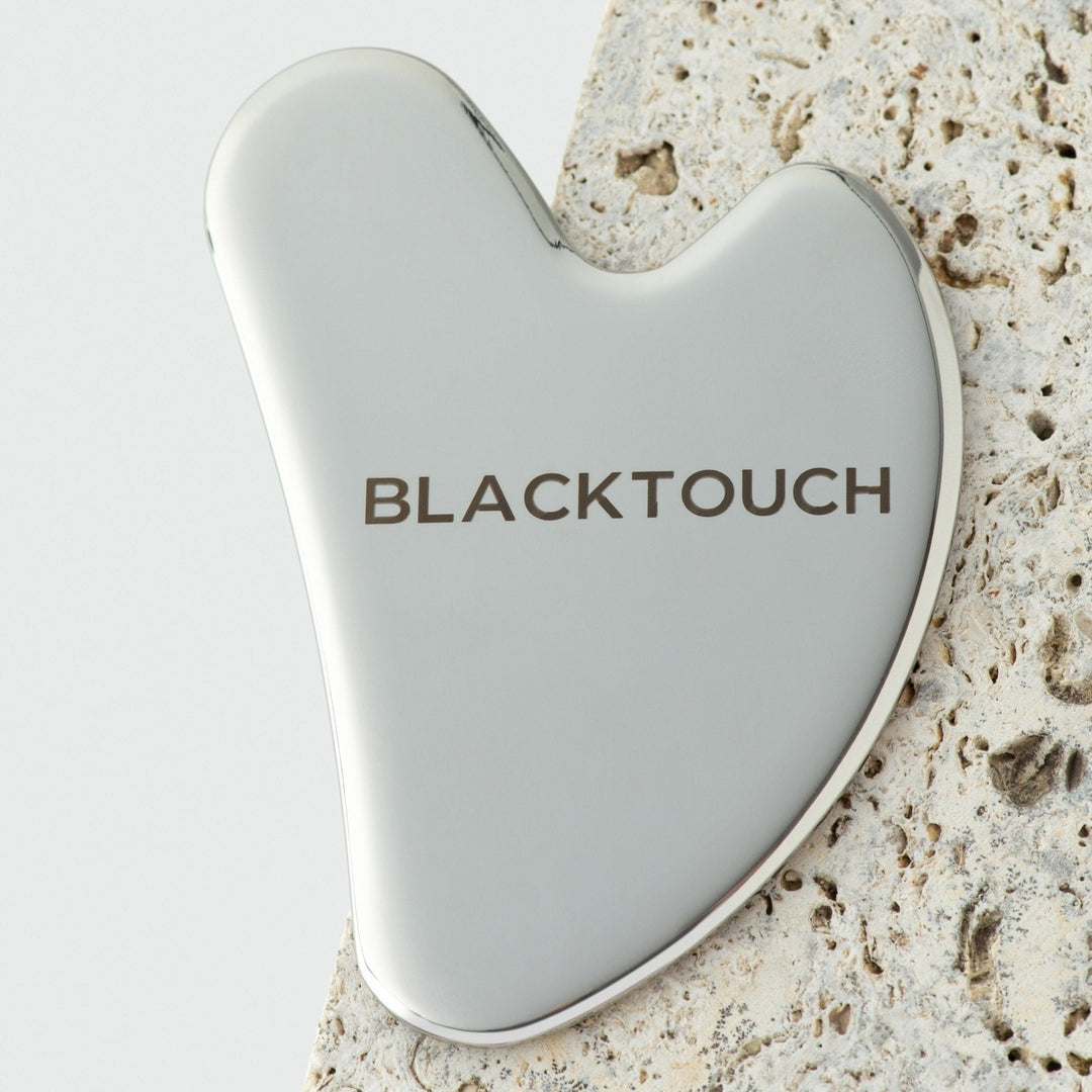 Сталевий шкребок для гуа - ша масажу обличчя - BLACKTOUCH