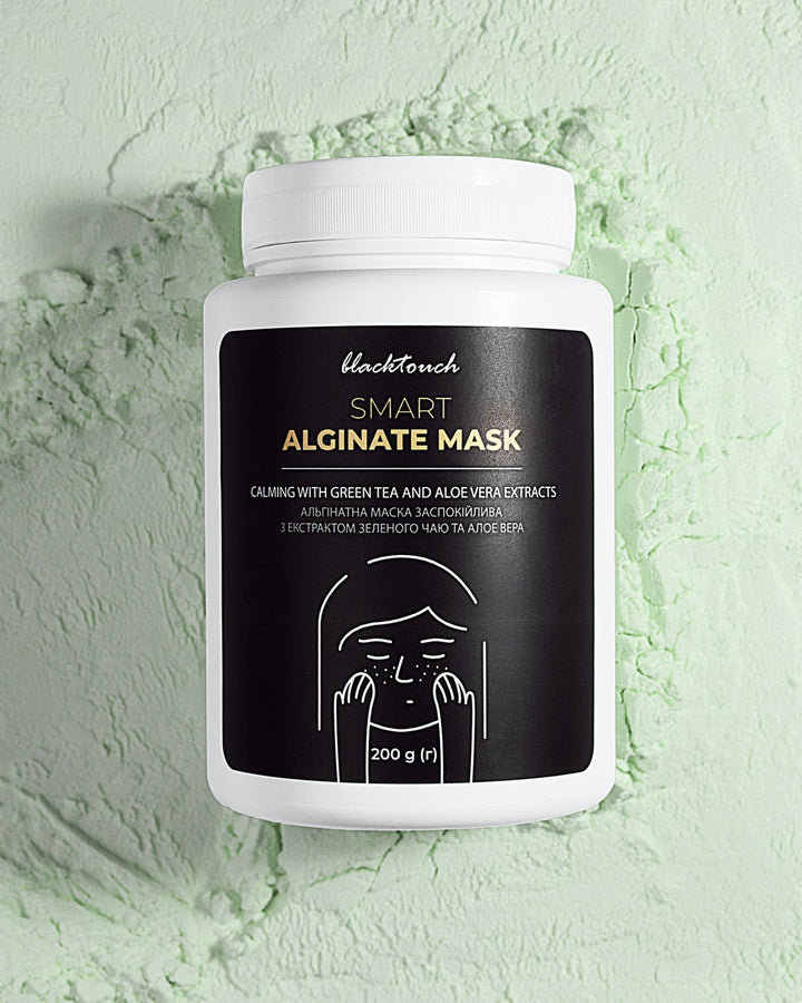 Альгінатна маска заспокійлива з екстрактом зеленого чаю і алое вера BLACKTOUCH 20 г / 100 г / 200 г - BLACKTOUCH
