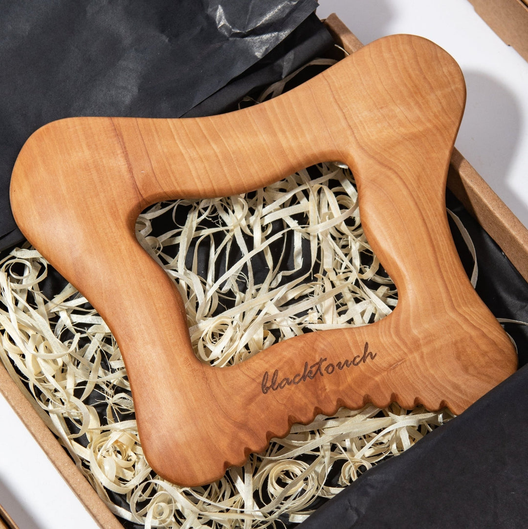 Дерев’яний шкребок BODY CHANGER для гуа-ша масажу тіла - BLACKTOUCH