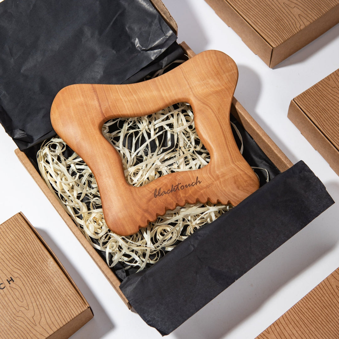 Дерев’яний шкребок BODY CHANGER для гуа-ша масажу тіла - BLACKTOUCH