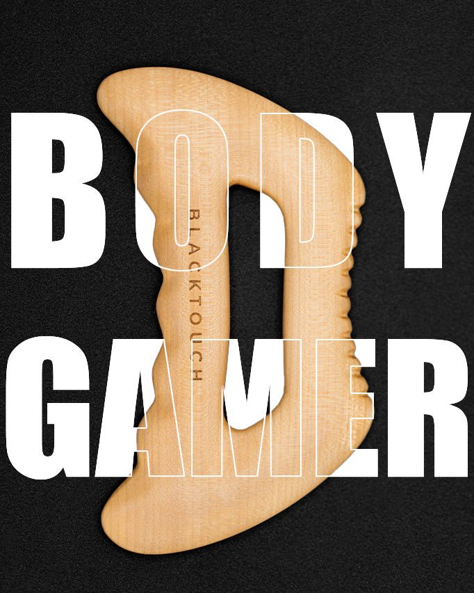 Дерев'яний шкребок Body Gamer для гуа-ша масажу тіла - BLACKTOUCH