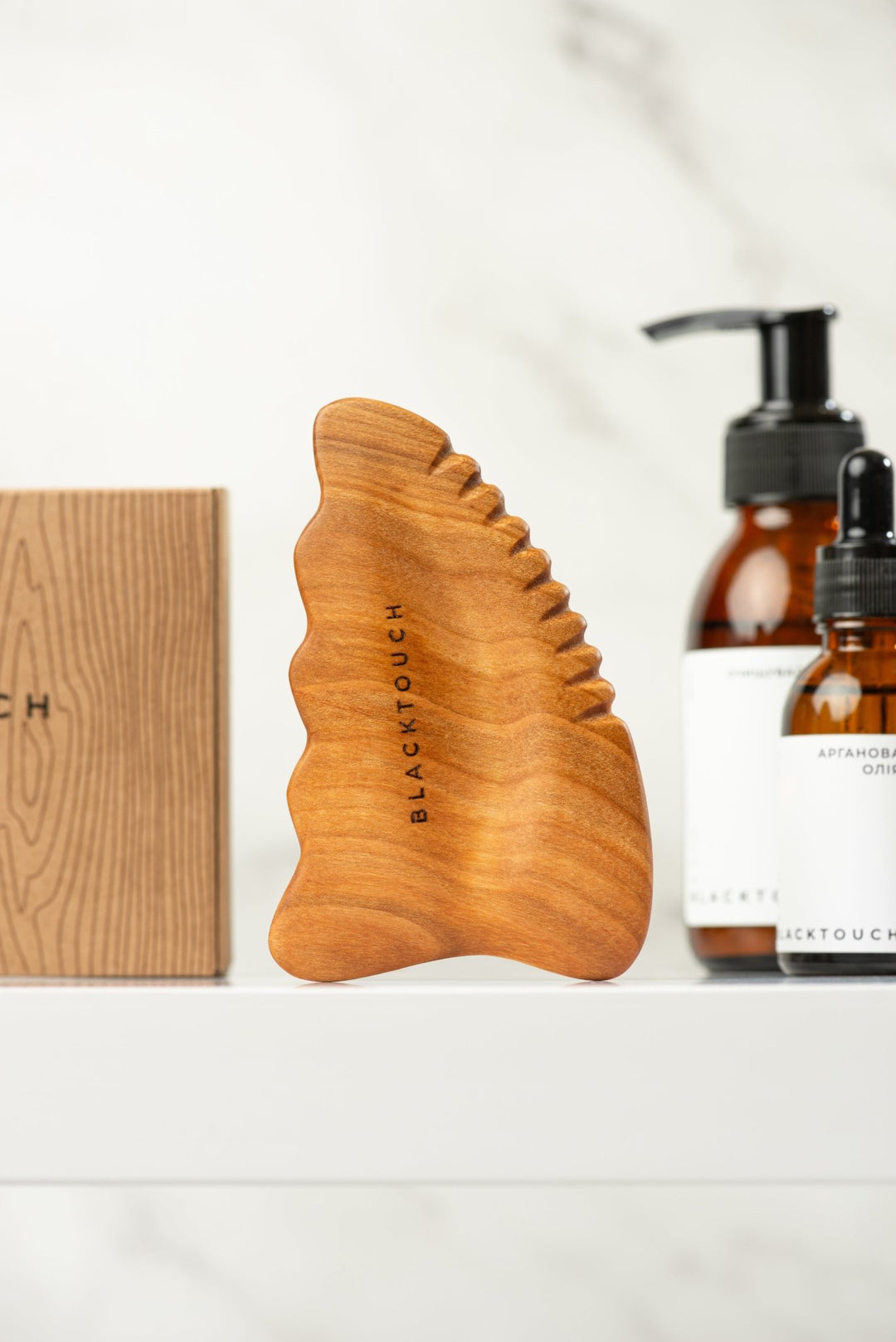 Дерев'яний шкребок для тіла та обличчя гуа-ша Energy - BLACKTOUCH