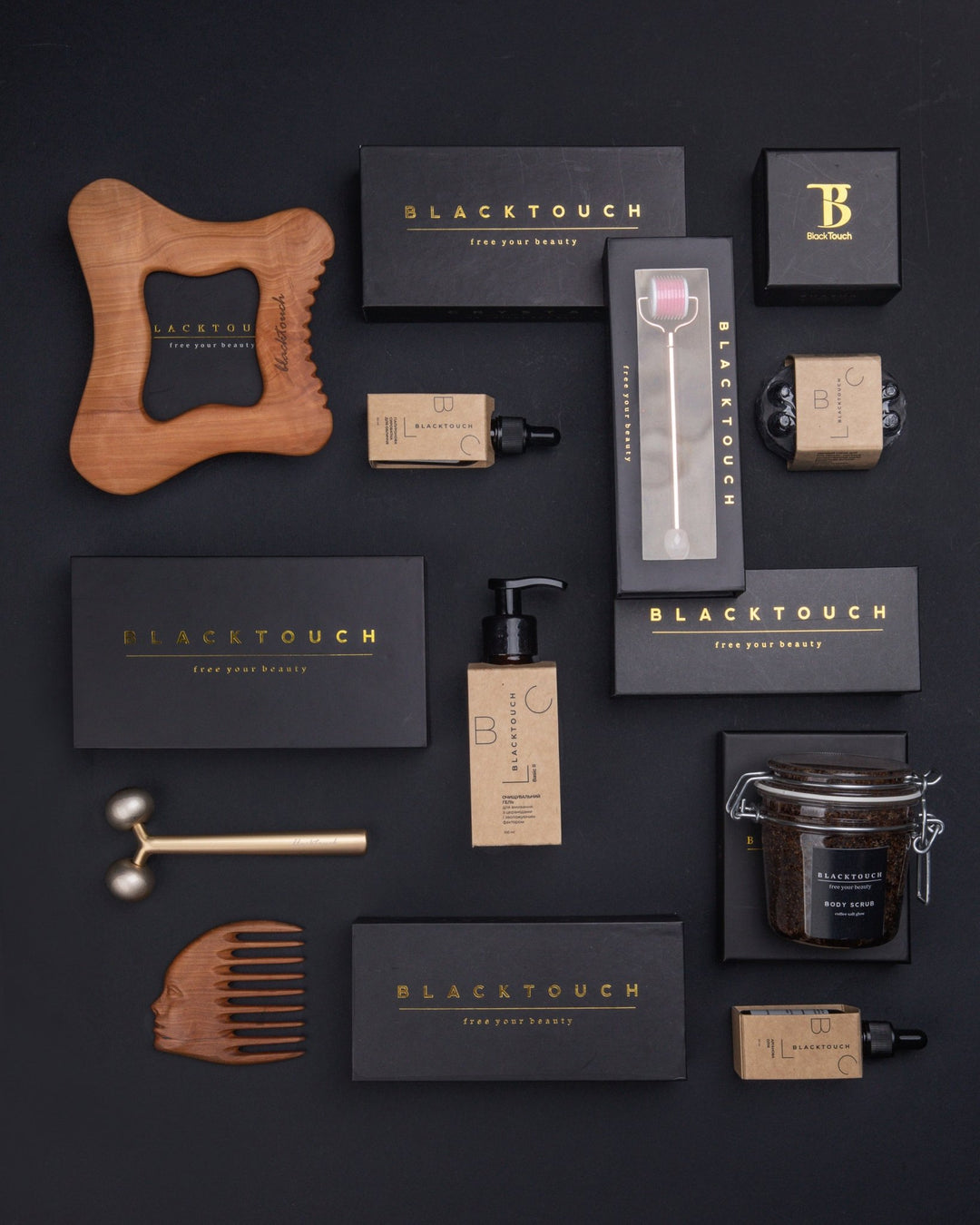 Гребінь для масажу голови Element - BLACKTOUCH