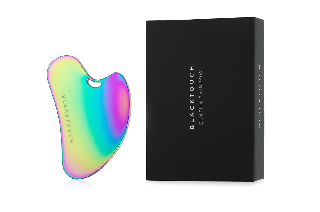 Комплект "Rainbow gua sha & cosmetic oil" - BLACKTOUCH