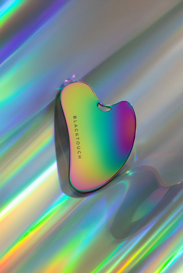 Комплект "Rainbow gua sha & cosmetic oil" - BLACKTOUCH