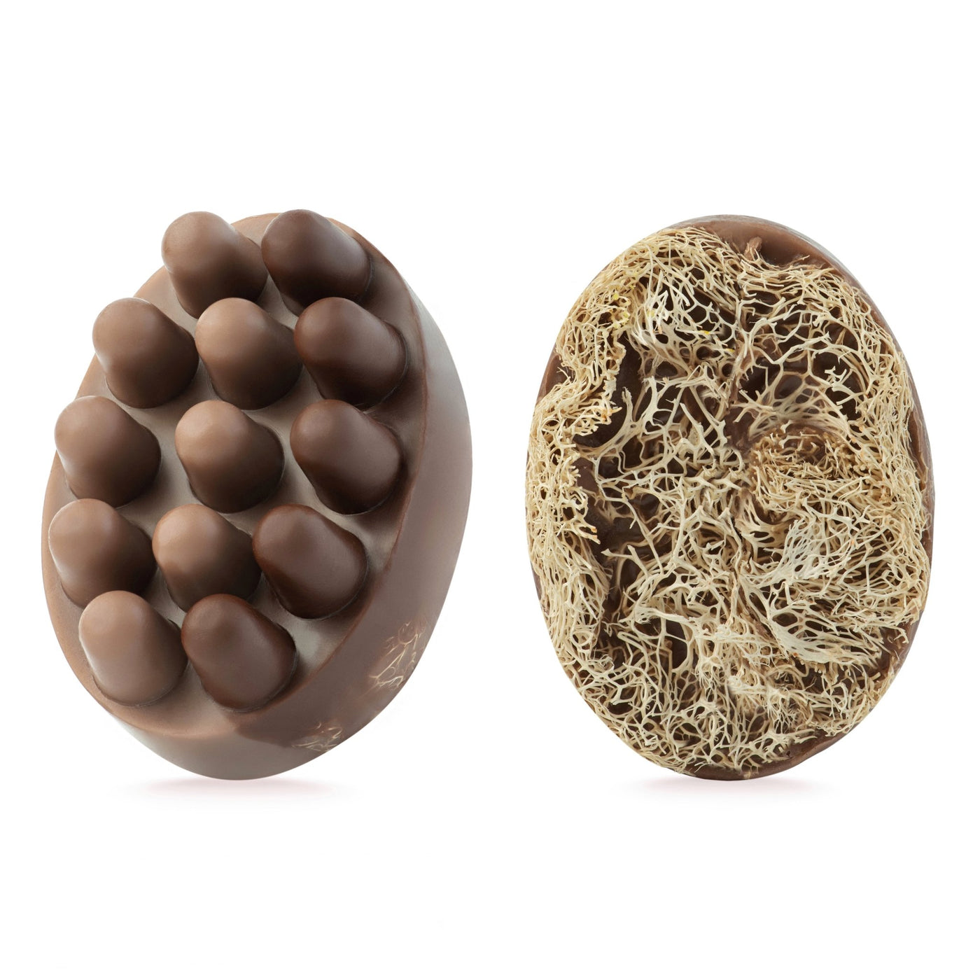 Масажне антицелюлітне мило з люфою Dark Cocoa — Какао - BLACKTOUCH