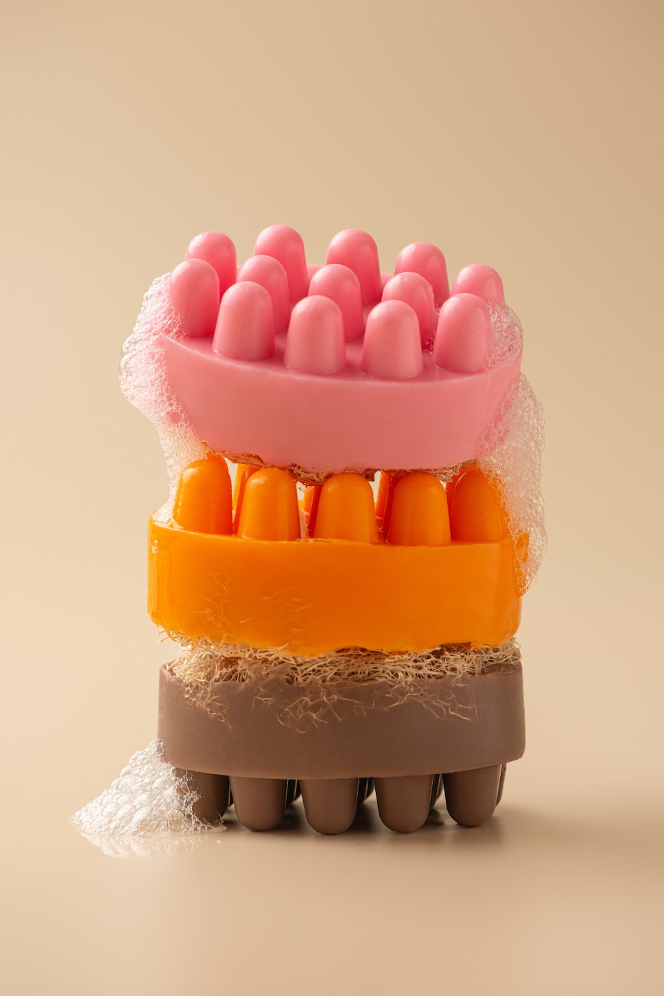 Масажне антицелюлітне мило з люфою Dark Cocoa — Какао - BLACKTOUCH