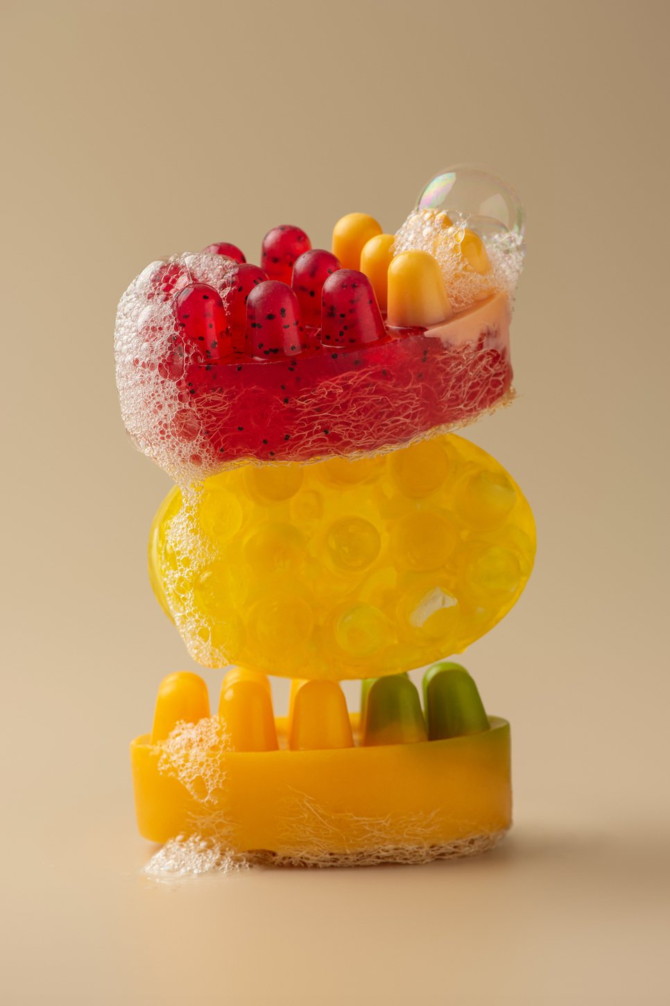 Масажне антицелюлітне мило з люфою Flame Grapefruit — Грейпфрут - BLACKTOUCH