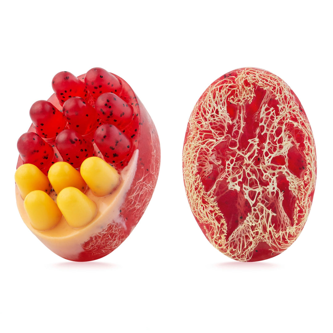 Масажне антицелюлітне мило з люфою Flame Grapefruit — Грейпфрут - BLACKTOUCH