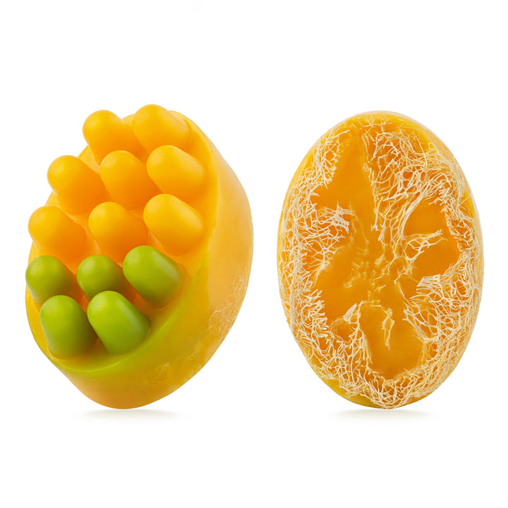 Масажне антицелюлітне мило з люфою Golden Nectar — Медова диня - BLACKTOUCH