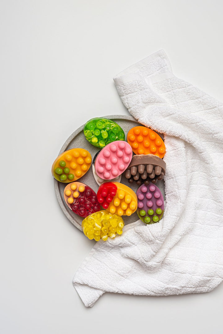 Масажне антицелюлітне мило з люфою Grape Crush — Виноград - BLACKTOUCH