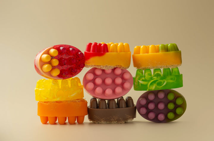 Масажне антицелюлітне мило з люфою Orange Peel Scrub — Апельсин - BLACKTOUCH