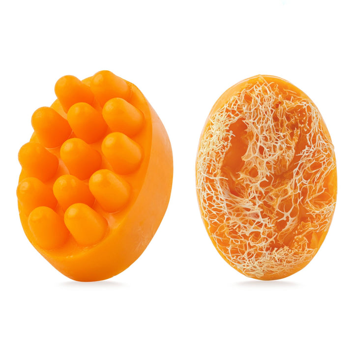 Масажне антицелюлітне мило з люфою Orange Peel Scrub — Апельсин - BLACKTOUCH