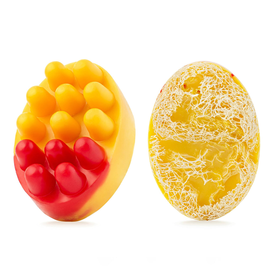 Масажне антицелюлітне мило з люфою Tropical Scrub — Манго-Лічі - BLACKTOUCH