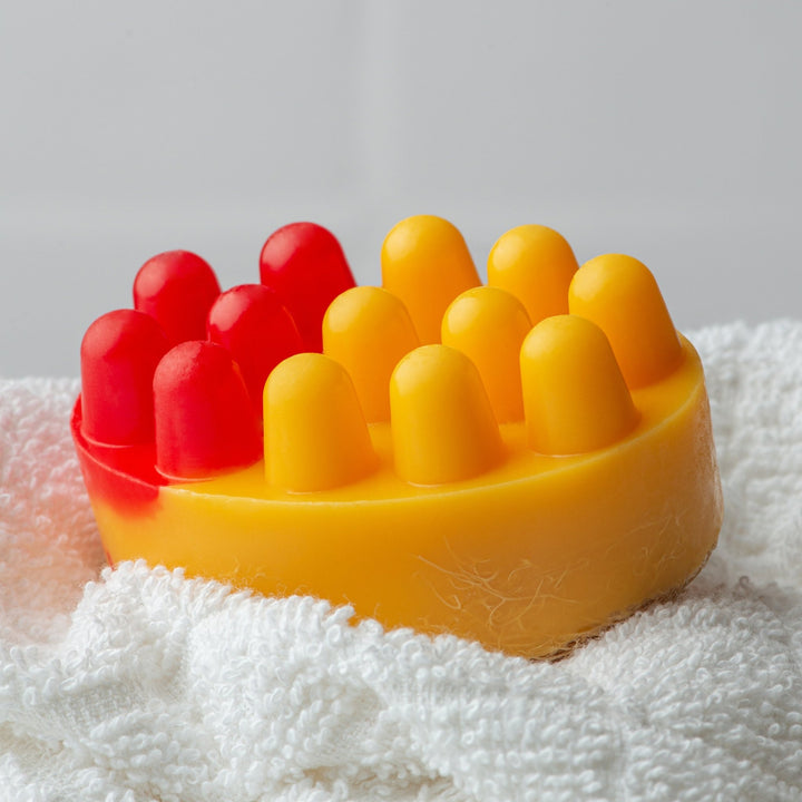 Масажне антицелюлітне мило з люфою Tropical Scrub — Манго-Лічі - BLACKTOUCH