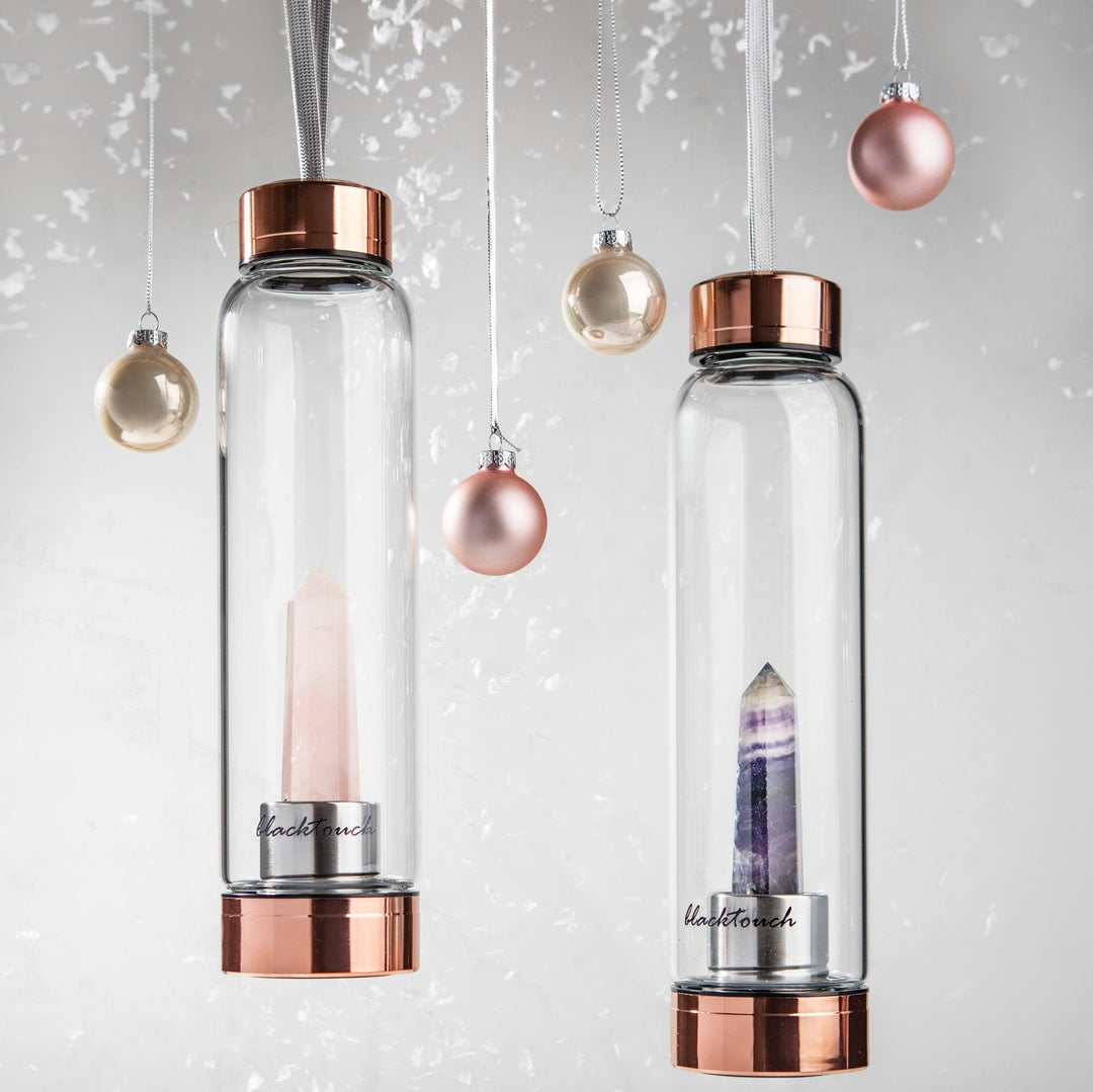 Пляшка для води Elixir з кристалом рожевого кварцу - BLACKTOUCH