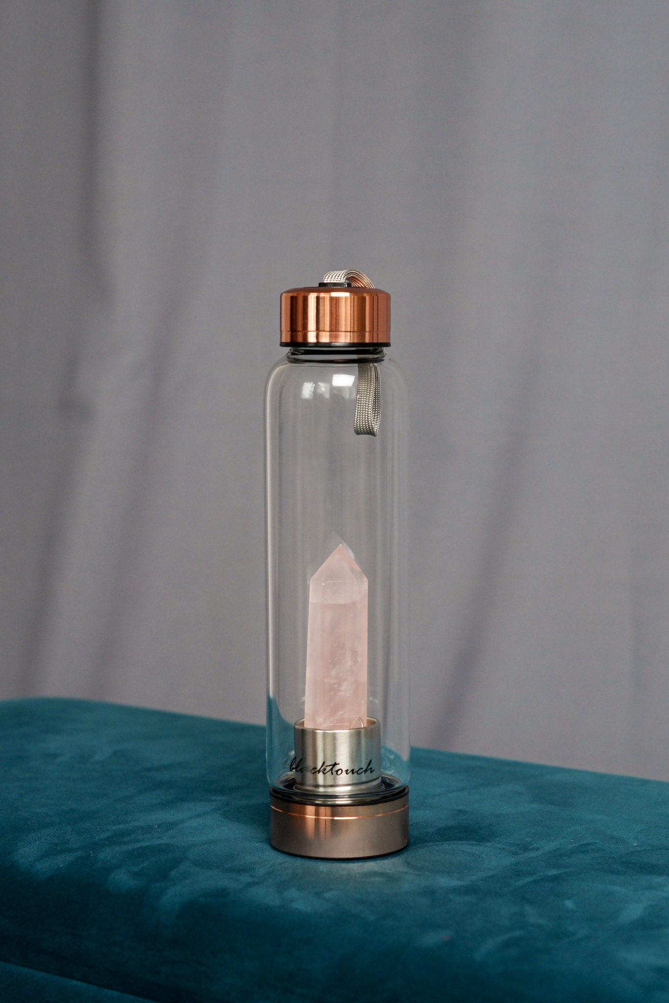 Пляшка для води Elixir з кристалом рожевого кварцу - BLACKTOUCH
