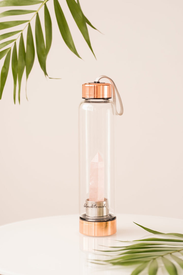 Пляшка для води Elixir з кристалом рожевого кварцу - BLACKTOUCH