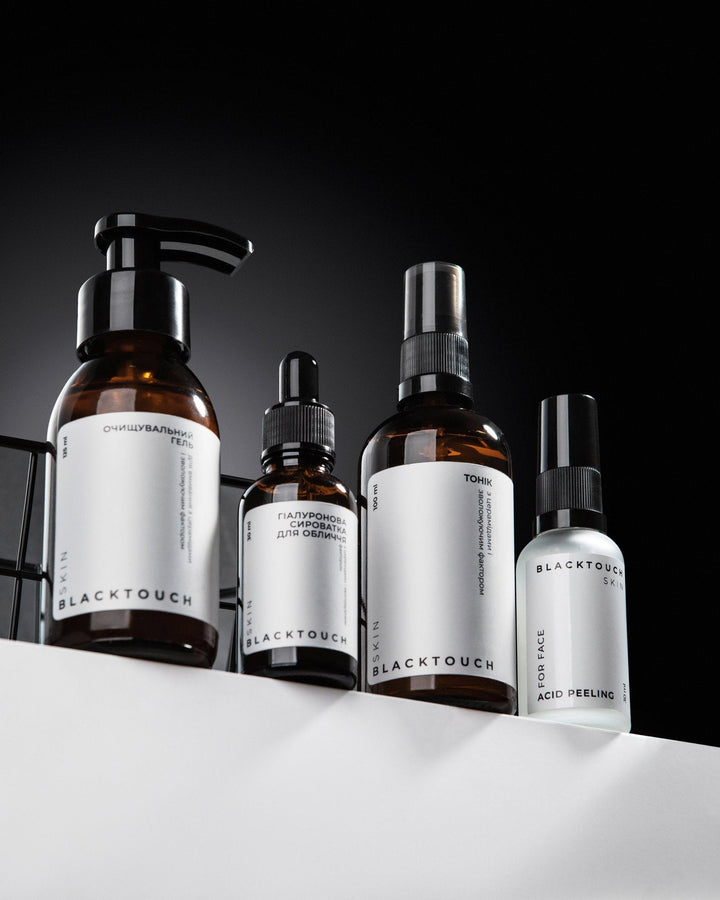 Подарунковий набір "Amethyst roller & Hyaluronic serum" - BLACKTOUCH