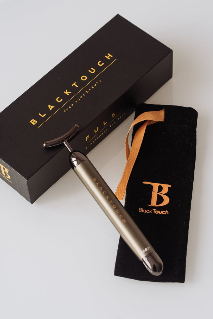 Подарунковий набір "Pulse Massager & Hyaluronic Serum Combo" - BLACKTOUCH