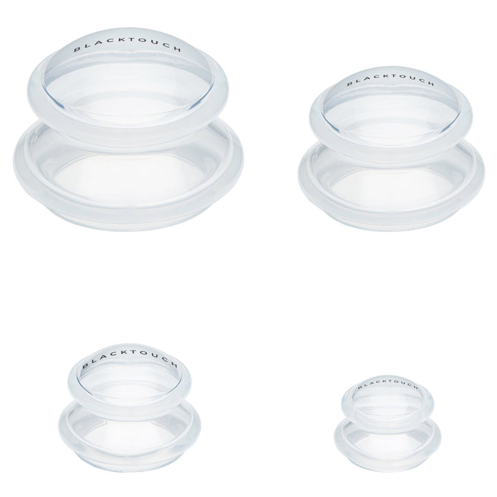 Прозорі антицелюлітні Вакуумні баночки для тіла, 4 шт. - BLACKTOUCH