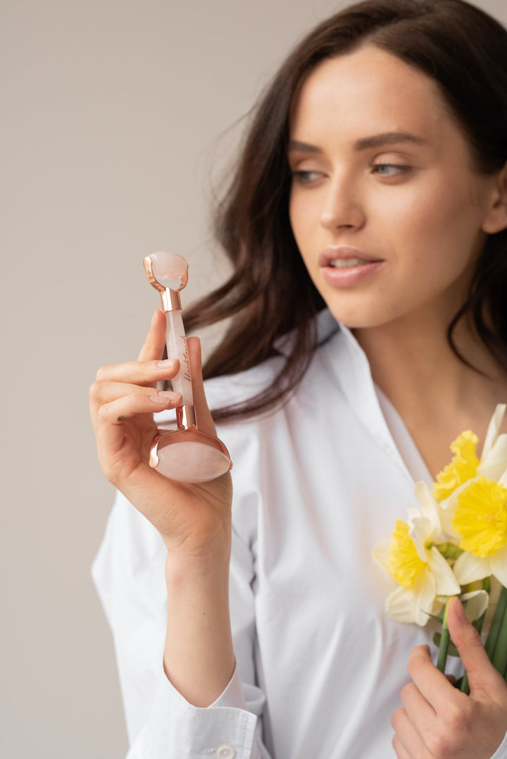 Ролик з рожевого кварцу *Уцінка - BLACKTOUCH